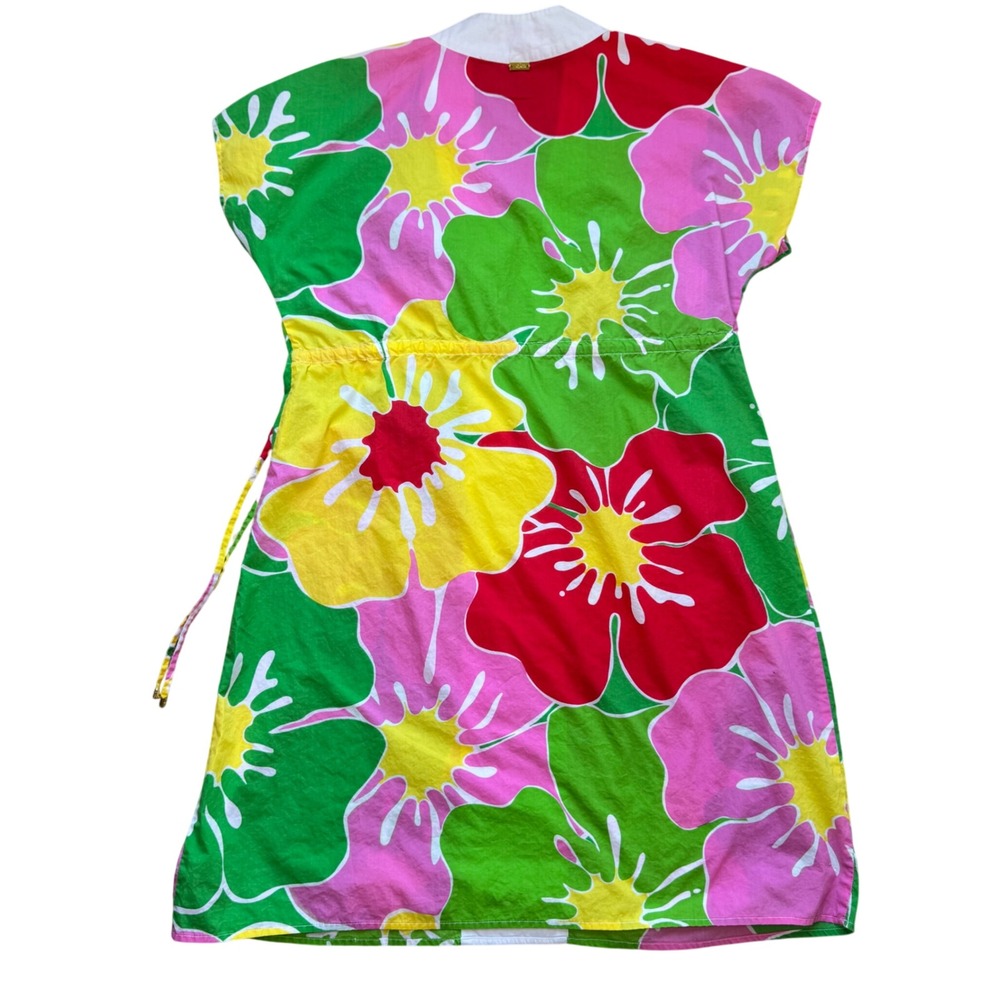 Lilly Pulitzer Tropical Hibiscus Print Tunic Dress Size Resort Preppy Floral - Picture 4 of 7